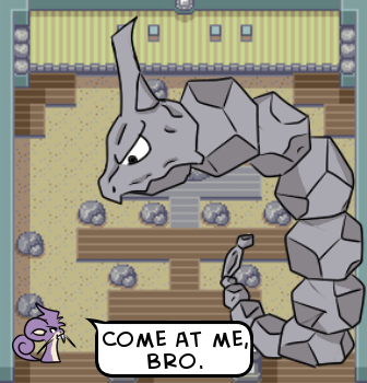 Spoiler alert: Onix chickened out and gave the match.