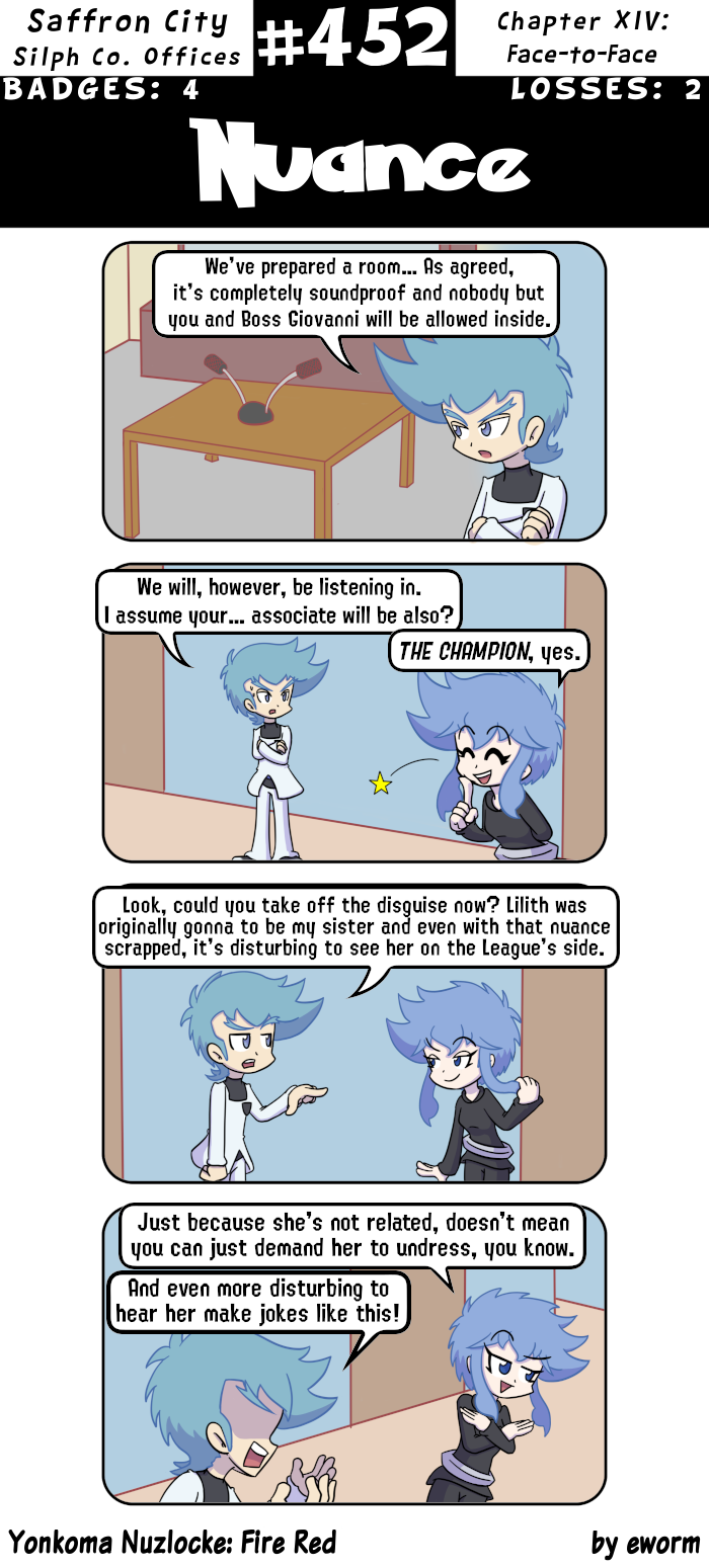 In a rare instance of Yonkoma Nuzlocke being faithful to the games, we are stuck in the offices of Silph Co. for what feels like eternity.